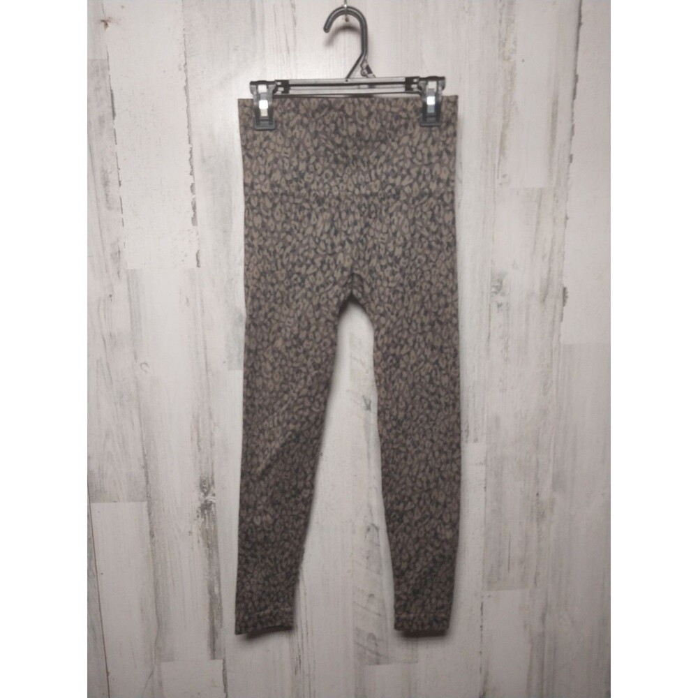 SPANX Look At Me Now Seamless Leggings Mini Leopard Print Size XS